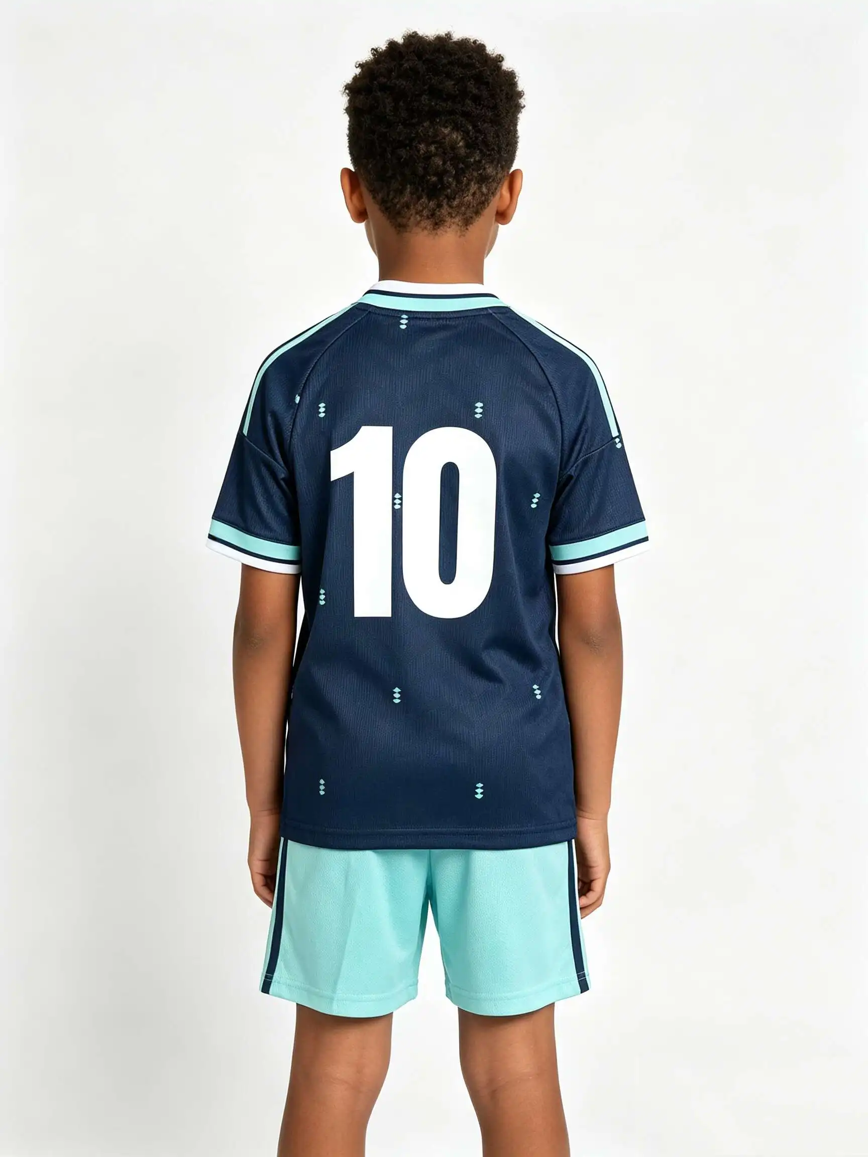 New 26/27 Unisex Blank Soccer 2‑Piece Set, Kids Adults Parent‑Child Kit, Custom No.1 7 8 9 10 for School Outdoor Team Sports