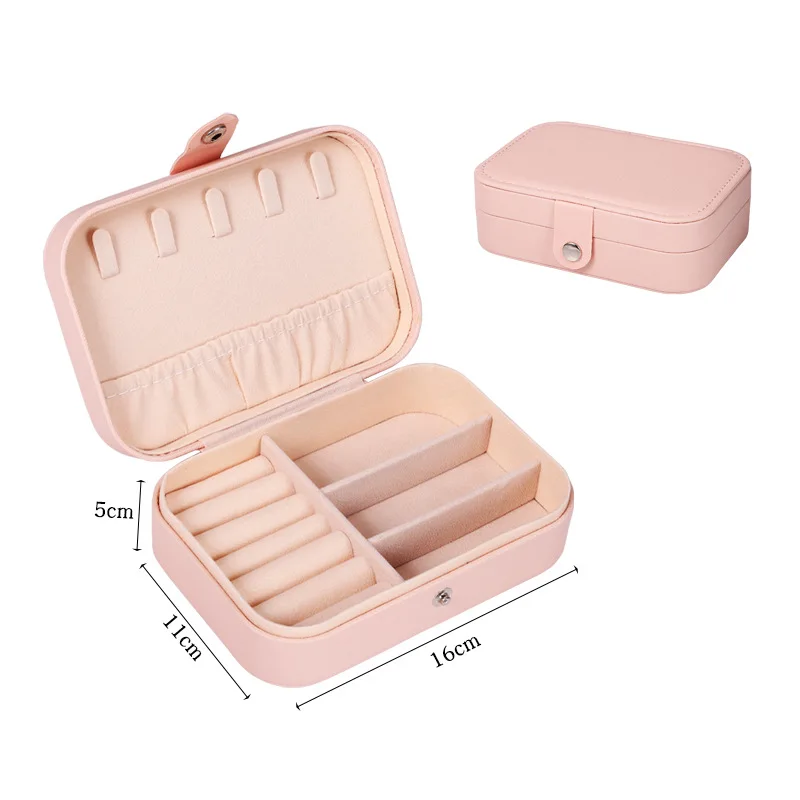 Juelee Portable Jewelry Box Leather 8