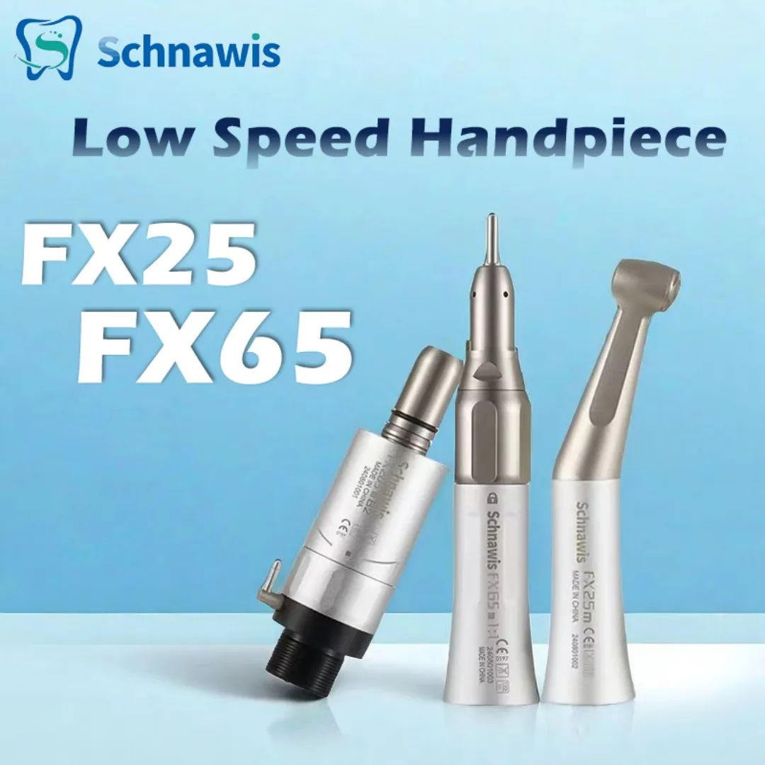 FX25 FX65 Dental 1:1 Direct Drive Contra Angle Low Speed Handpiece Mini Head Dentistry Against Contra Angle Polishing Tools