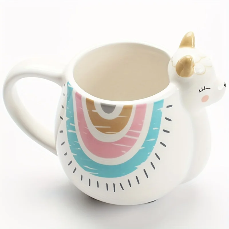 Cute Animal Ceramic Mug Creative Hand Painted 3D Mugs With Handle Coffee Tea Milk Breakfast Cups Nice Gifts