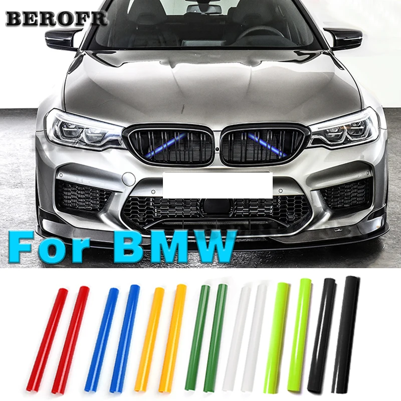 Front Kidney Grille Trim Strips Car Sport Styling Cover Frame For BMW FO7 F10 F11 F18 5 Series 5GT F48 X1 F39 X2 G20 G28