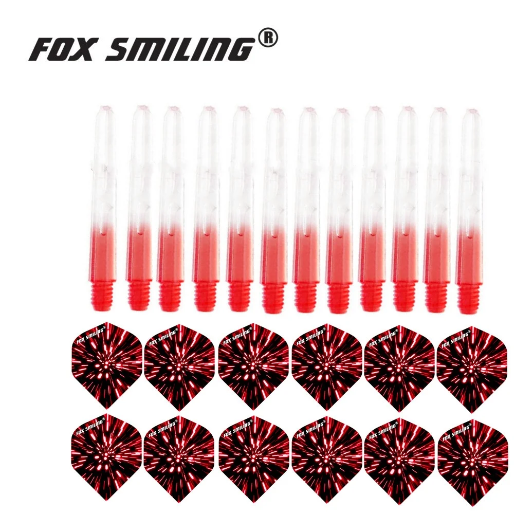 ثعلب مبتسمة 12 قطعة نايلون ثبة مهاوي مع 12 قطعة السهام رحلات السهام #5