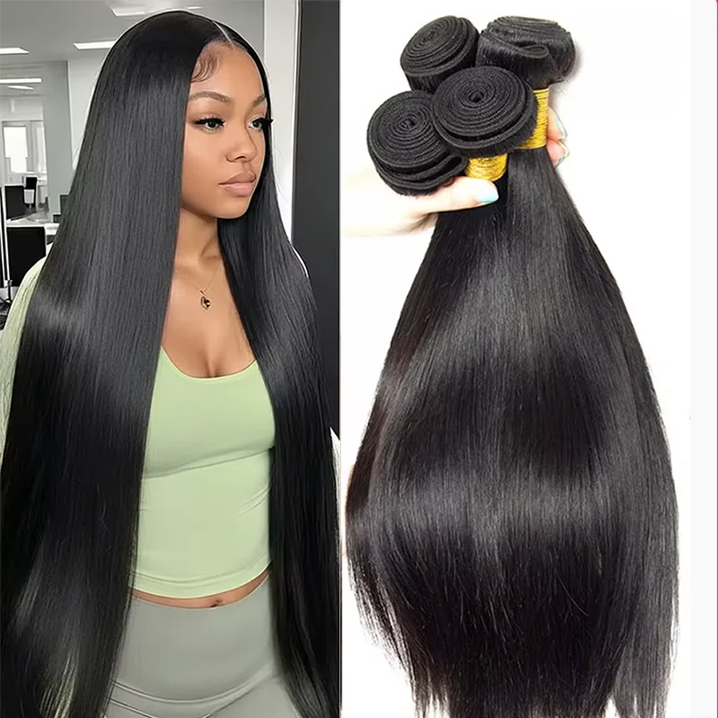 14-38 بوصة العظام حزم من شعر طبيعي مفرود 12A البرازيلي الخام شعر ريمي 100% وصلات شعر بشري النسيج 3 4 حزم للنساء