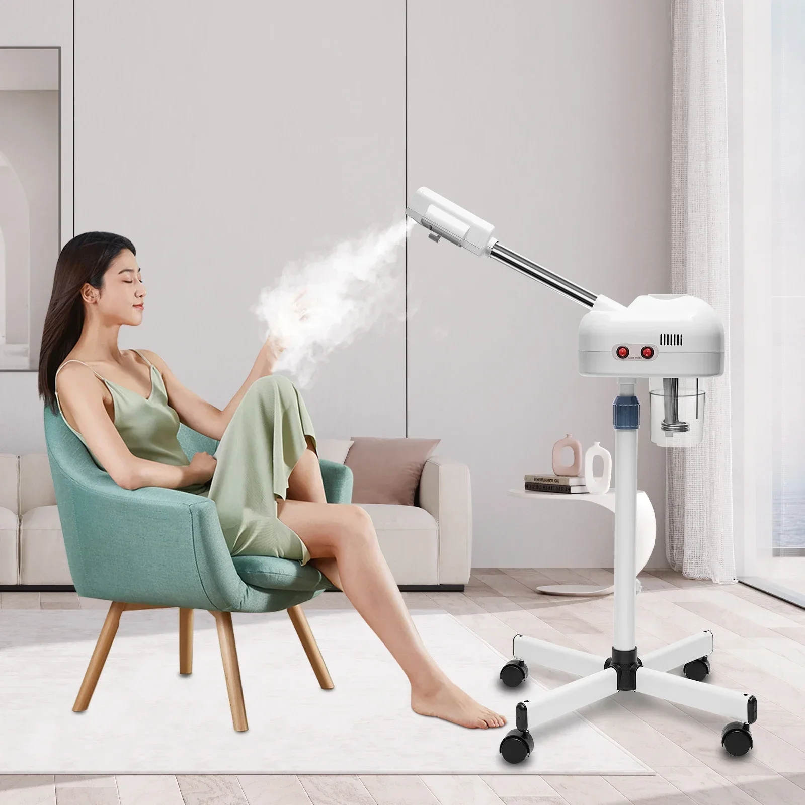 Professional Facial Steamer DT-118 Facial Humidifier Hot Sprays Moisturising 650 ML Adjus Steamer for Salon Spa