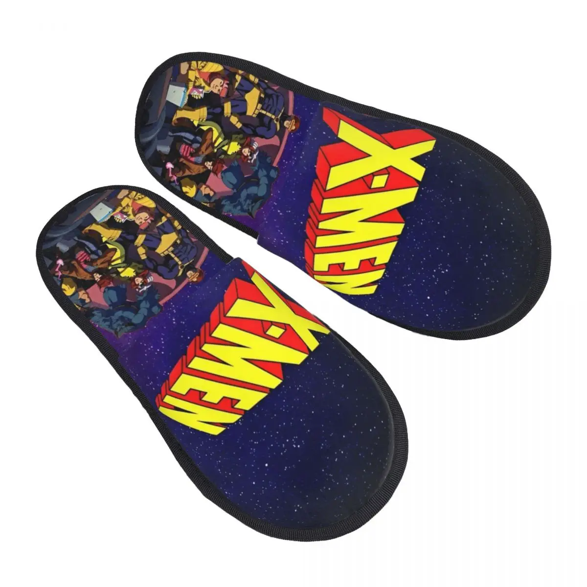 X-MAN X Man Marvel Hero Indoor Slippers with Memory Foam Slipper Gift for Unisex House Shoes with Anti-Skid Sole