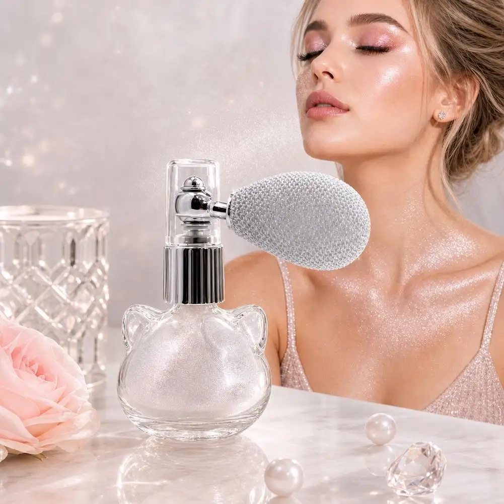Glänzendes Glitzer-Körperpuder Highlighter Diamant Hochglanz-Glitzer Körperbronzer Highlighter-Puder Gesichtskontur Funkelndes Make-up – Detail 10