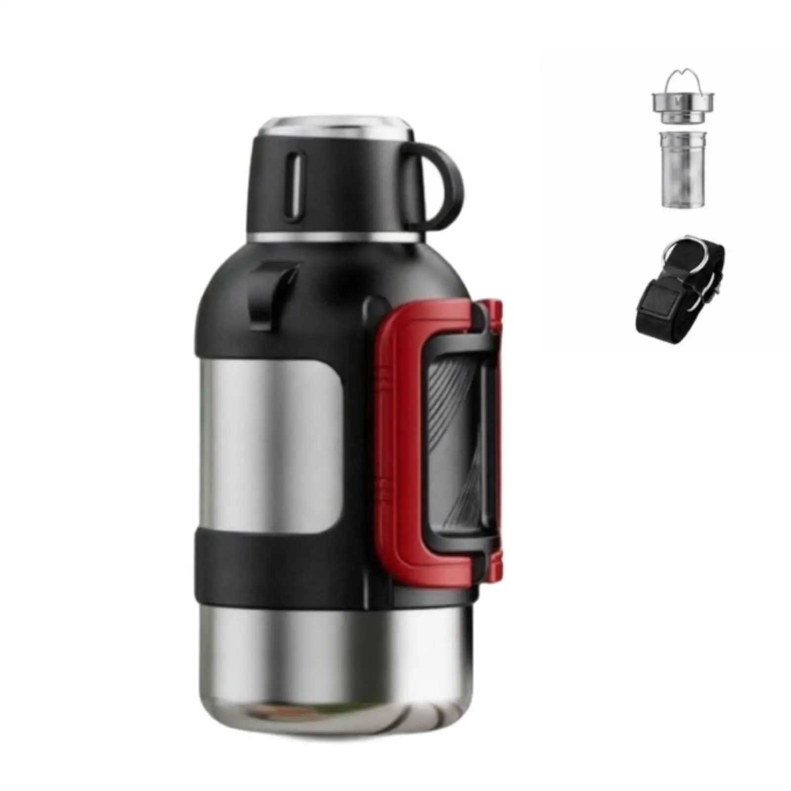 Thermal Water Bottle 500ml Stainless Steel Insulated Flask with Infuser for Outdoor Sports and Work Commute