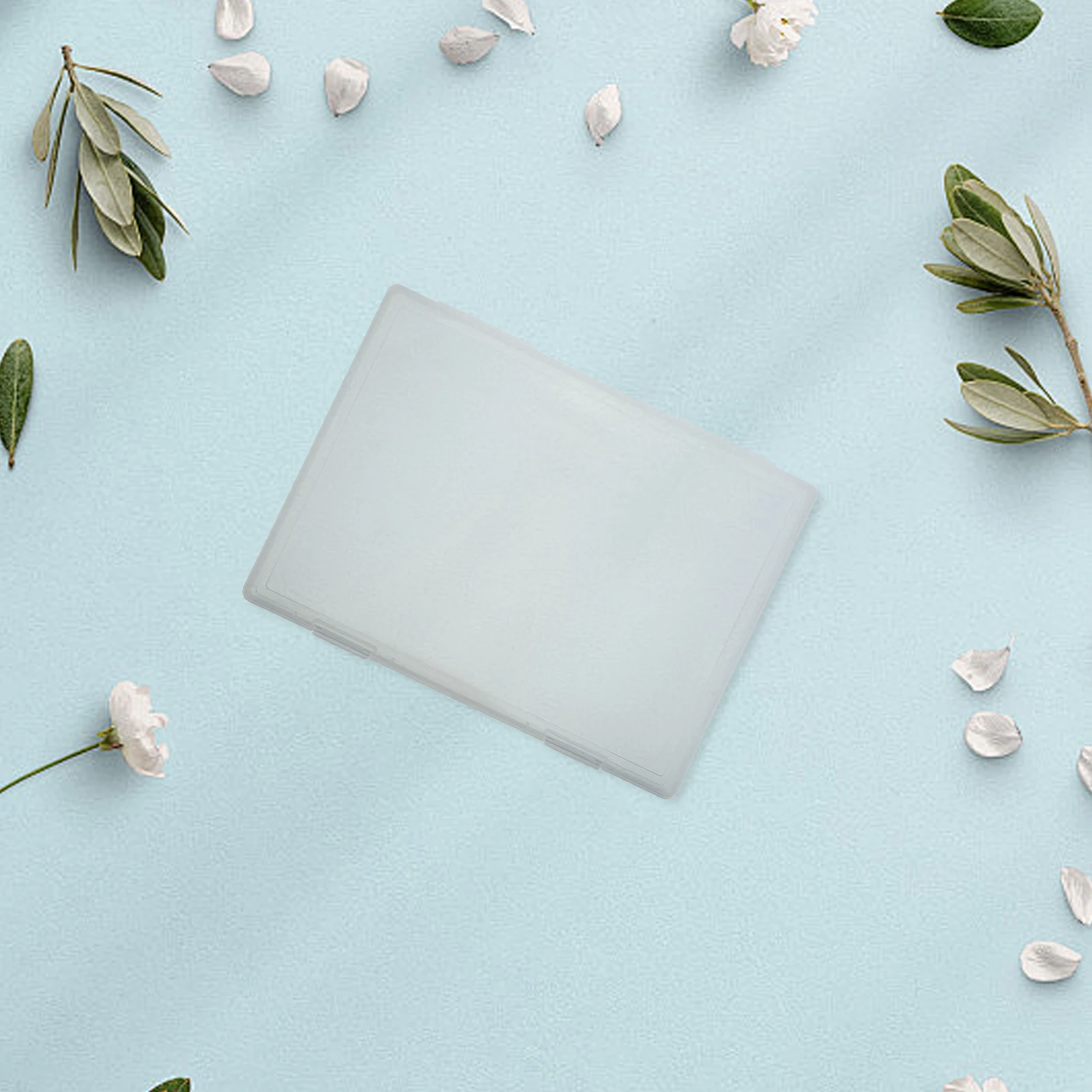 

Plastic Rectangular Storage Box Flip Lid Transparent Organizer for Files A4 Paper Craft Office Rectangular Plastic Box