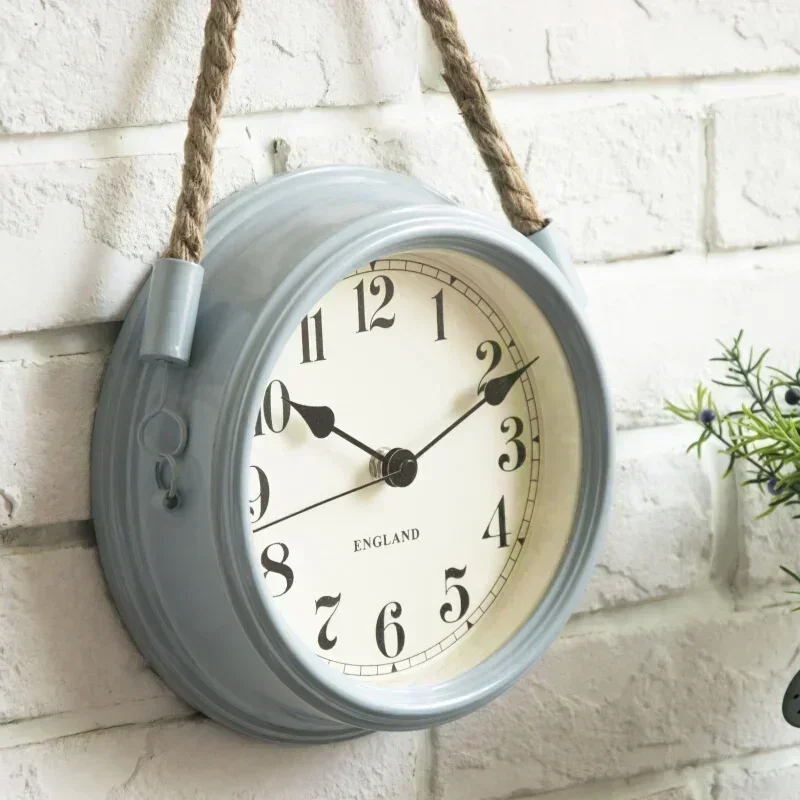 Metal Wall Clock Vintage Decor Home Living Room Wall Hanging Decoration Accessories Kitchen Room Decorative 3D Creative Clock