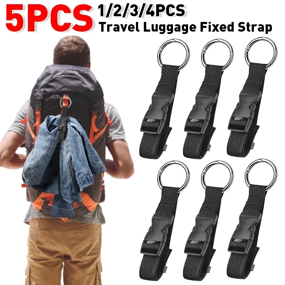 Travel Luggage Fixed Strap Portable External Backpack Fixed Belt with Release Buckle Add-A-Bag Strap for Jacket Holder