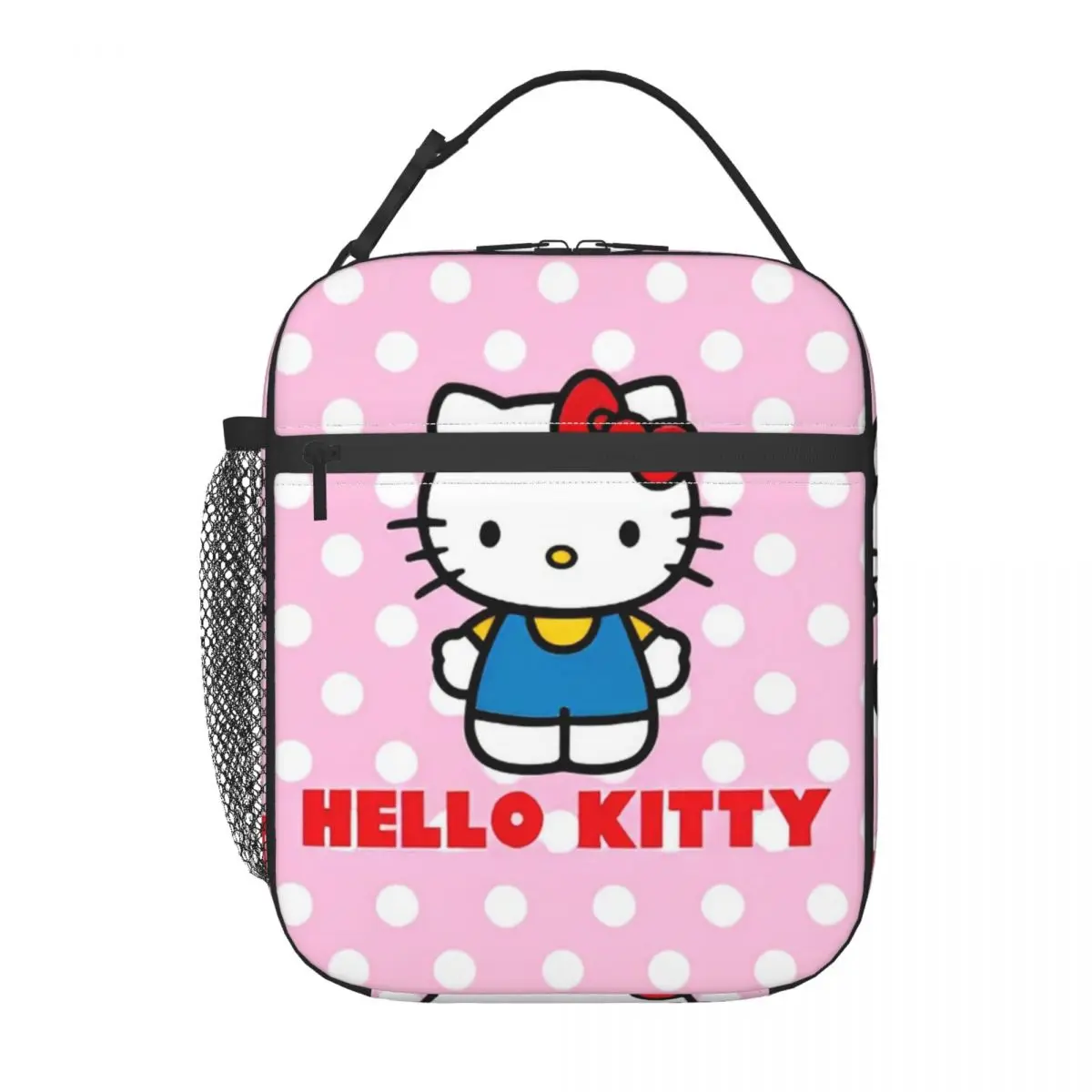 Boîte à lunch rose Hello Kitty Cats, accessoires de dessin animé, boîte de rangement des aliments, refroidisseur thermique multifonction, boîte à bento pour l'école