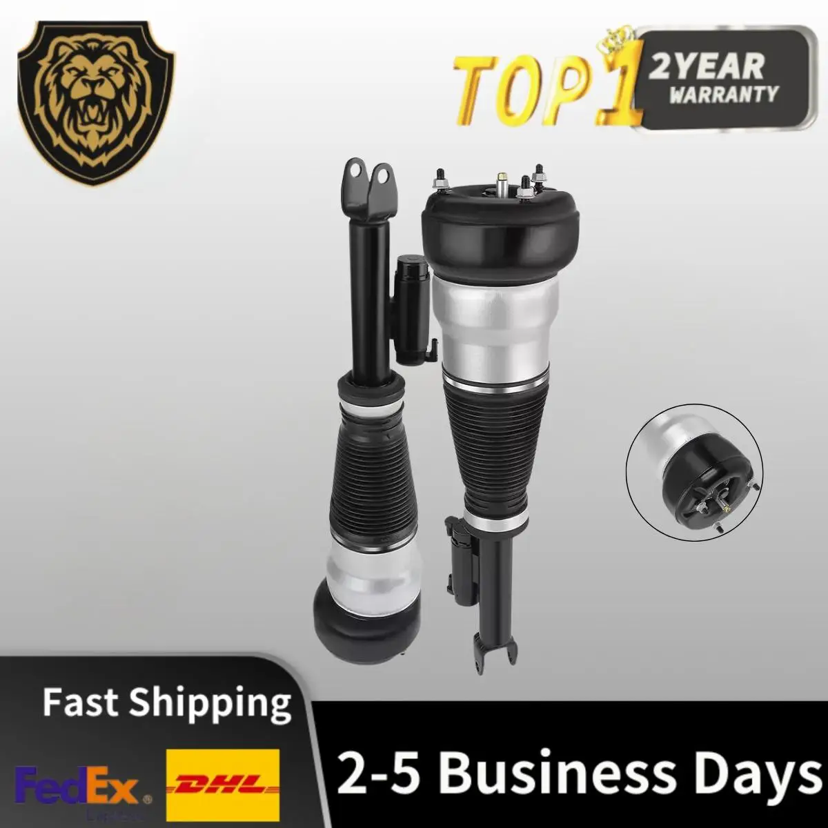 

2x Front Air Suspension Shock Struts Fit Mercedes S-Class W222 S350 S500 S63 AMG
