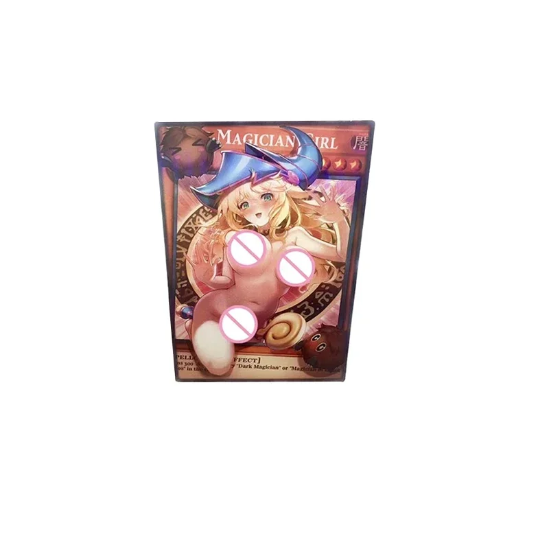 Yu-Gi-Oh! rare Toy card Black Magician Girl Anime characters Bronzing game collection flash card Christmas gift