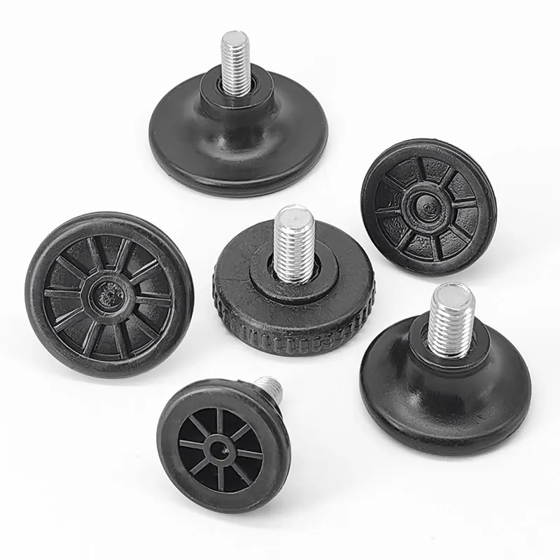 M6 M8 M10 Non-Slip Adjustable Feet, Rubber Shock Absorbers with Screw Pads XL-A-B Series