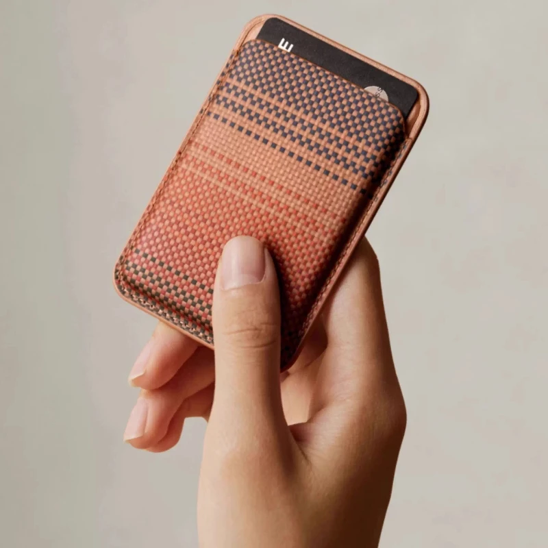 PITAKA حقيبة البطاقات المغناطيسية Magsafe الهاتف غطاء بطاقة مكافحة فقدان آيفون 17/16/15 برو ماكس