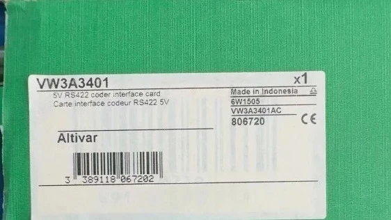 Brand New Vw3A3401 Encoder Interface Card 5V RS 422 Original Fast Delivery