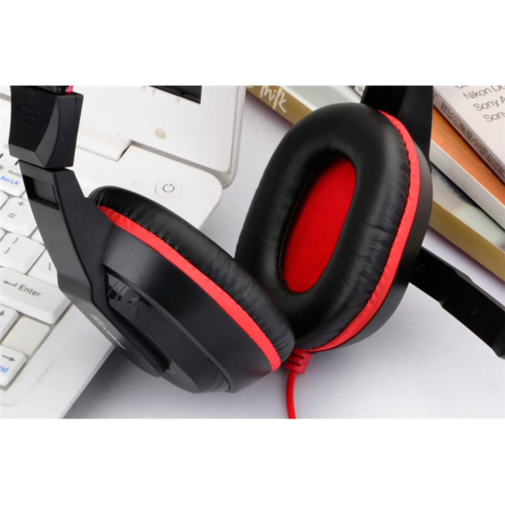 

Gaming Headset Adjustable Over-ear Stereo Headphones Noise Canceling Mic for PC Laptop Computer Gaming Music Conference