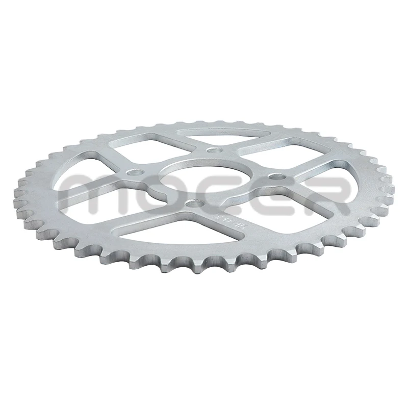 Four-hole rear sprocket 76MM 520 43T/45T, used for ATV, off-road vehicles, karting, motorcycle chain sprocket