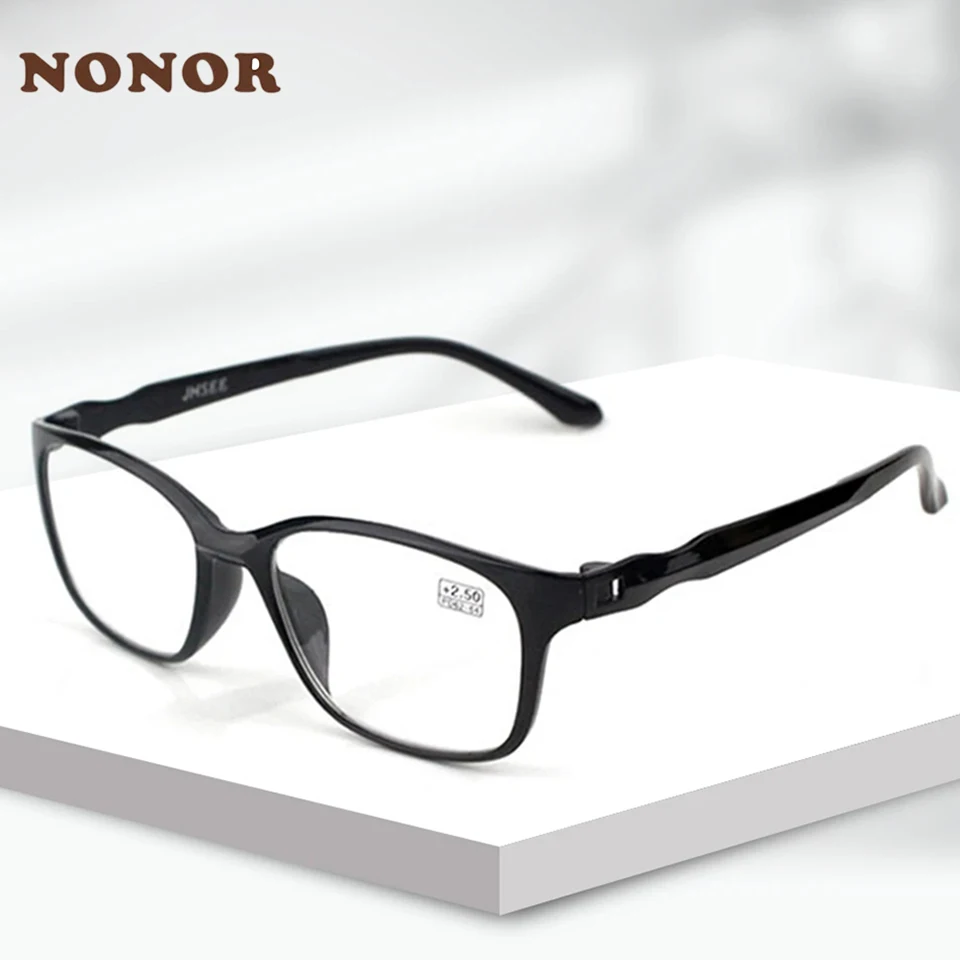 NONOR Blue Light Blocking Reading Glasses For Men Presbyopia TR90 Eyeglasses Antifatigue Computer Eyewear Unisex +1.0 To +4.0