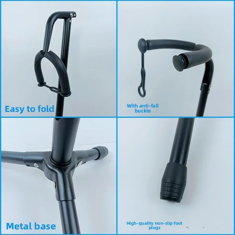 Foldable Single Upright Guitar Stand Cross-border Foldable Acoustic Guitar Stand Set Instrument Accessories view 5
