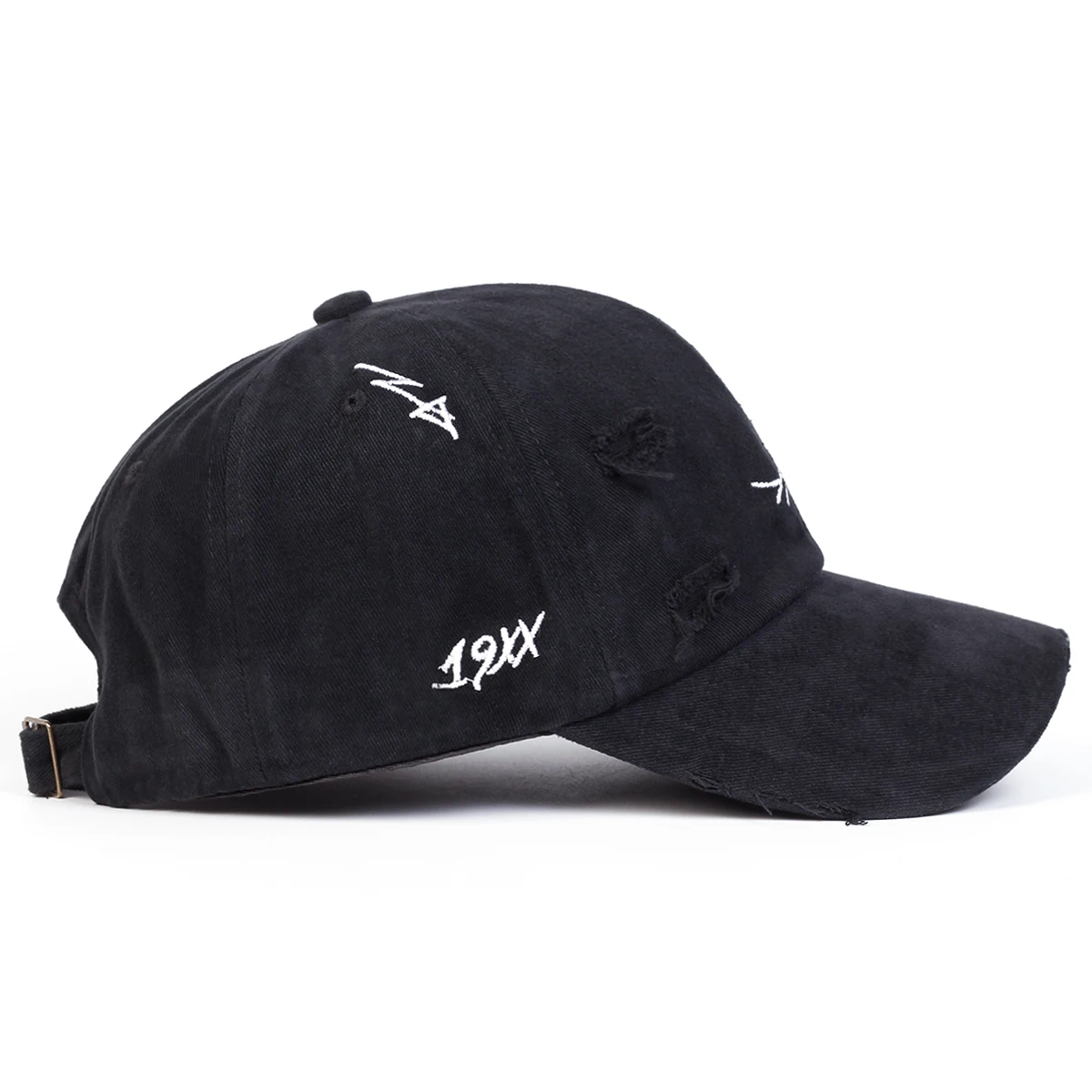 Unisex Asher Stickerei Loch-Eisenring Baseballkappen Frühling Herbst Outdoor Sonnenschutz Hut Verstellbare Lässige Trucker-Mützen – Detail 3