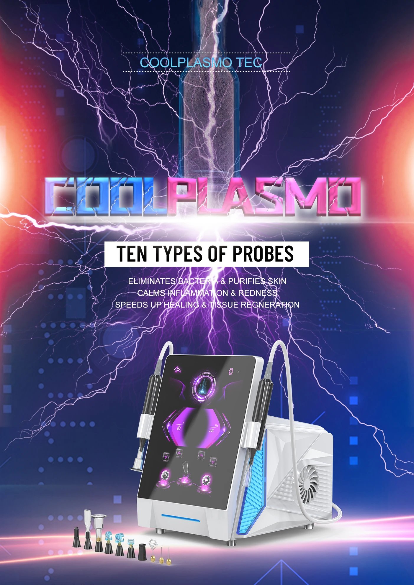 

2025 new hot and cold plasma factory direct sales wrinkle removal