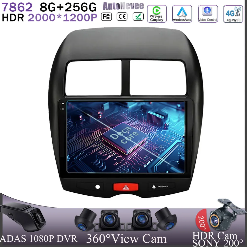 

Car Android 13 For Mitsubishi ASX 2010-2014 2015 2016 Wifi BT 7862 Multimedia Player GPS Navigation Auto Radio Stereo 2din DVD