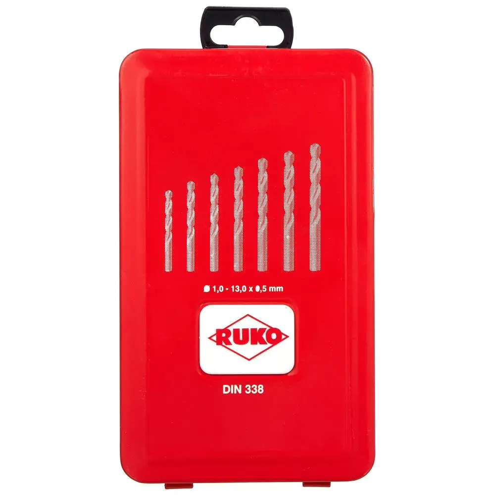 Set di punte da trapano con codolo cilindrico da 25 pezzi Flauto a spirale HSSE-Co5 Materiale DIN 338 Conforme