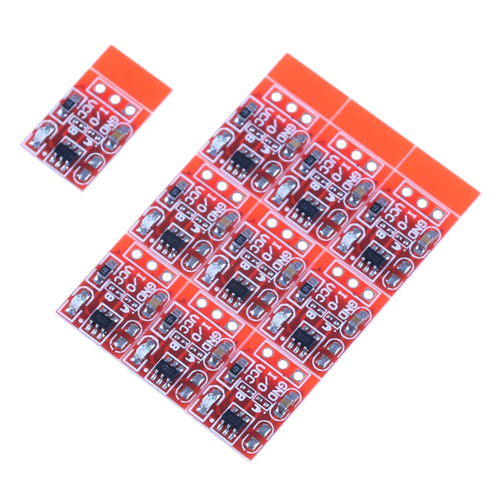 10Pcs TTP223 Touch Key Switch Module Touch Button Capacitive Switches Self-Locking/No-Locking Capacitive Touch Switches