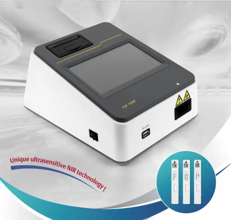 

Low price hot selling Touch Screen Immunofluorescence Quantitative Analyzer Hormones Analyzer Poct Immunoassay Blood Analyzer