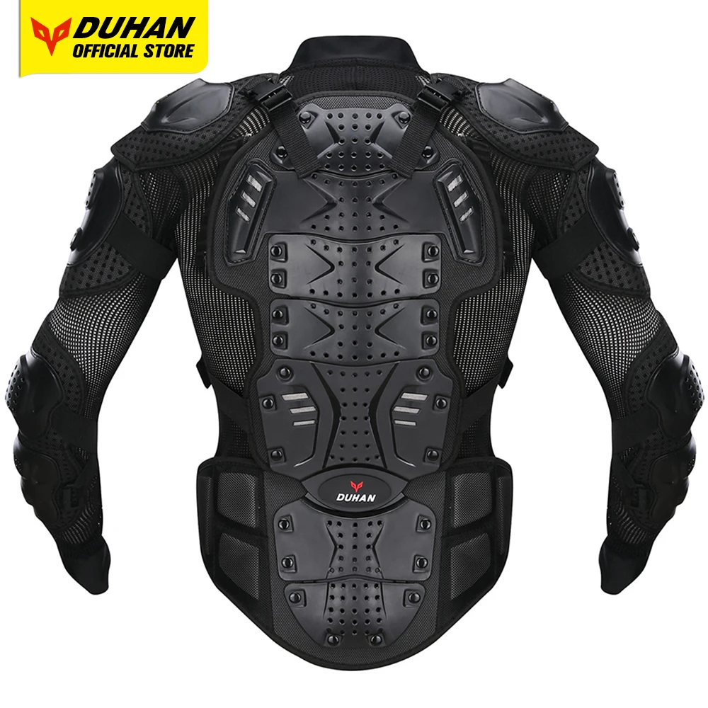 DUHAN Motorcycle Vest Body Armor Motorcycle Armor Protection Moto Racing Body Protector Jacket Motocross Equipment Accessories