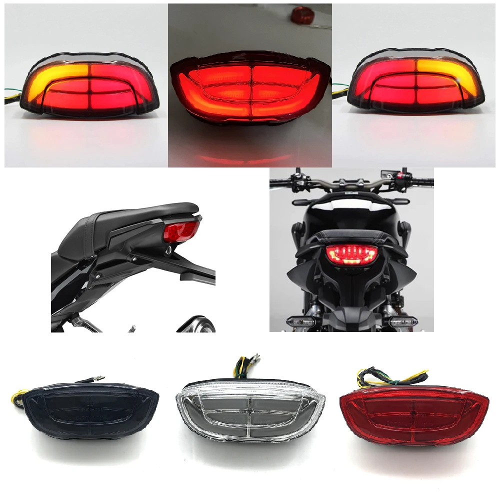 

Fit for Honda CB 125R 150R 250R 300R 650R ABS 2019-2024 Motorcycle LED Taillight Rear Brake Turn Signal Integrated Tail Light