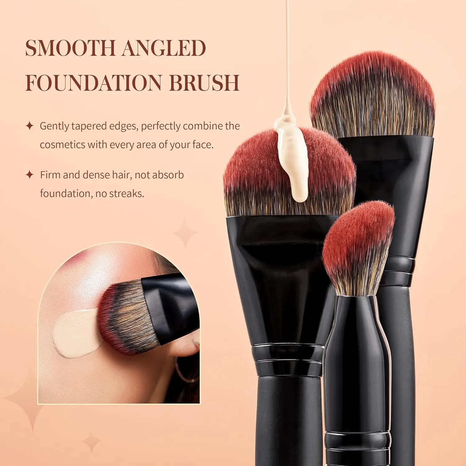 21-Piece Premium Synthetic Makeup Brush Set for Foundation, Highlight, Concealer, Eyeshadow, and Eyebrow Application