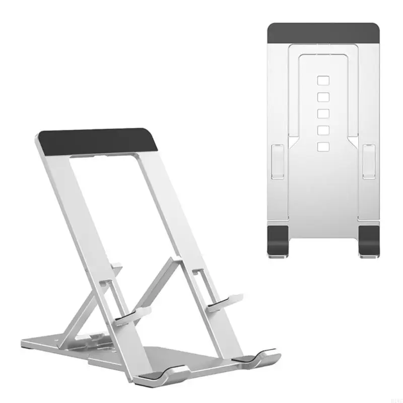 Aluminum Phone Holder Foldable Anti Slip Support For Multiple Devices 