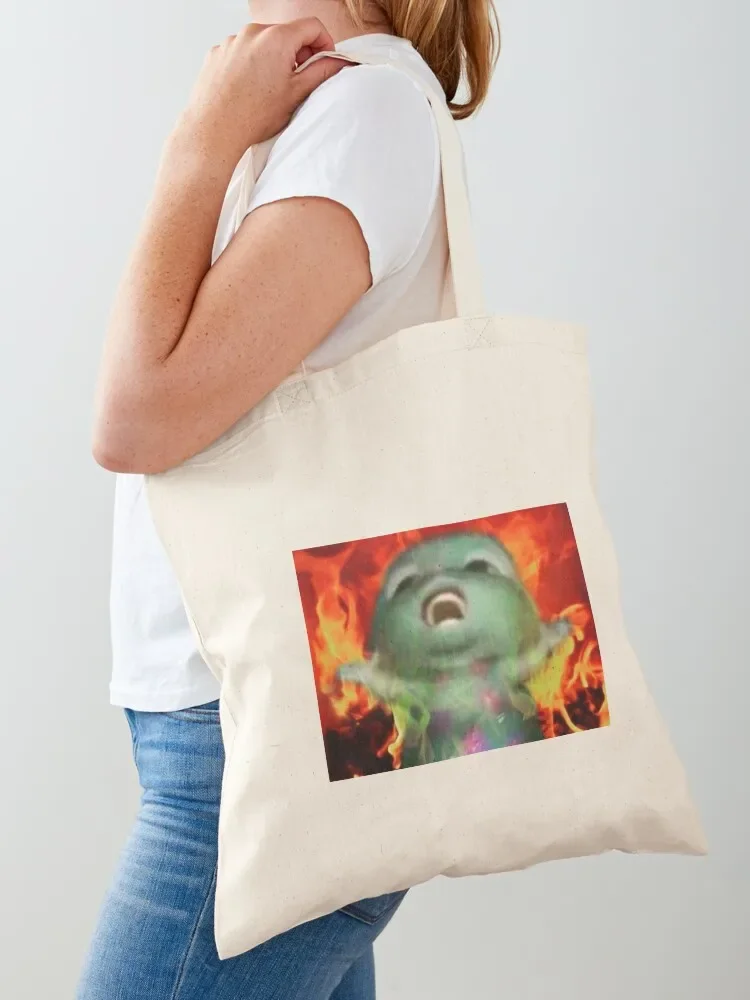 

bibble meme fire Tote Bag reusable grocery bags Women's shopping bag cloth bag woman tote bags men