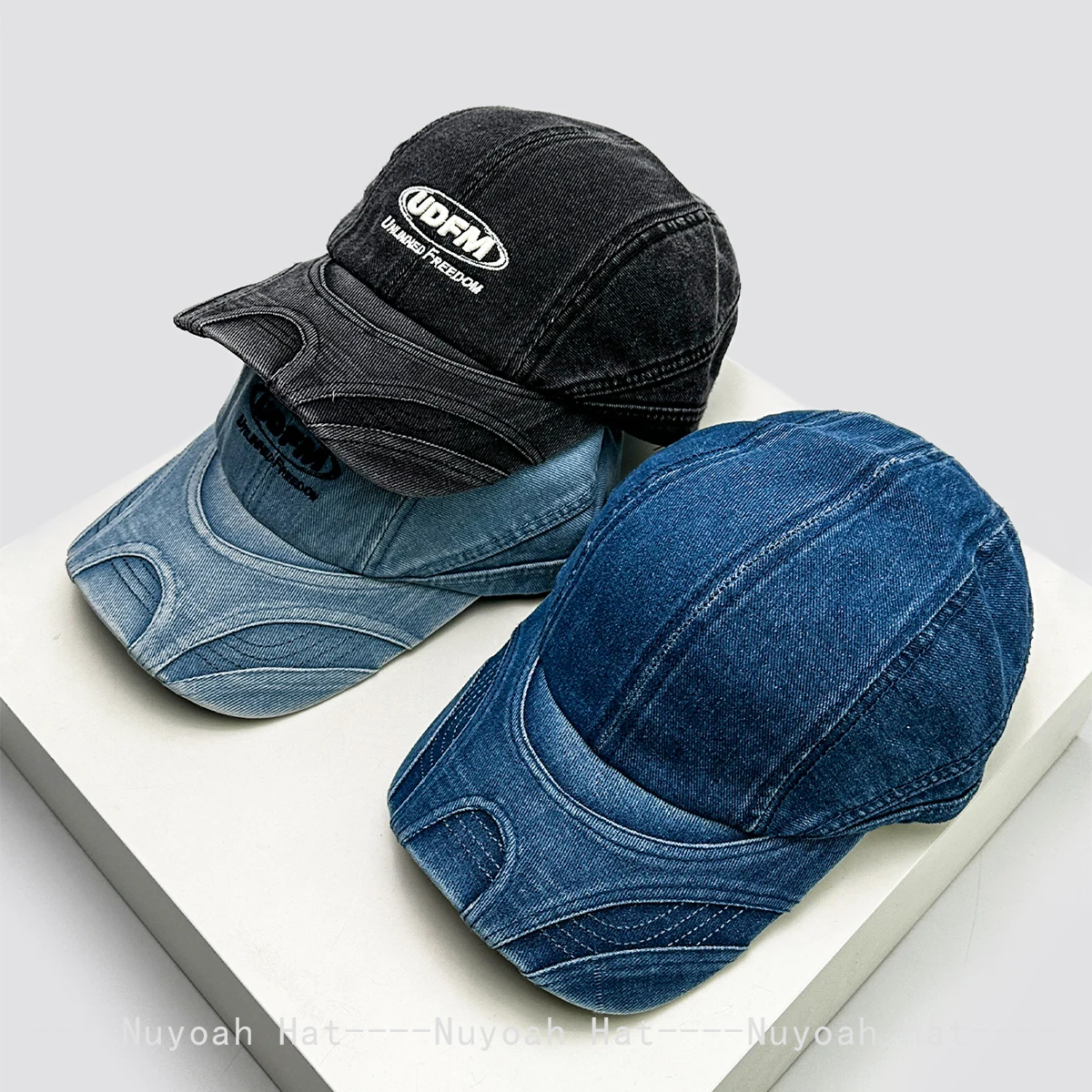 New Men Women Niche Retro Solid Embroidered Letters Baseball Hats Sunshade American Style Versatile Personal Peaked Caps Fashion