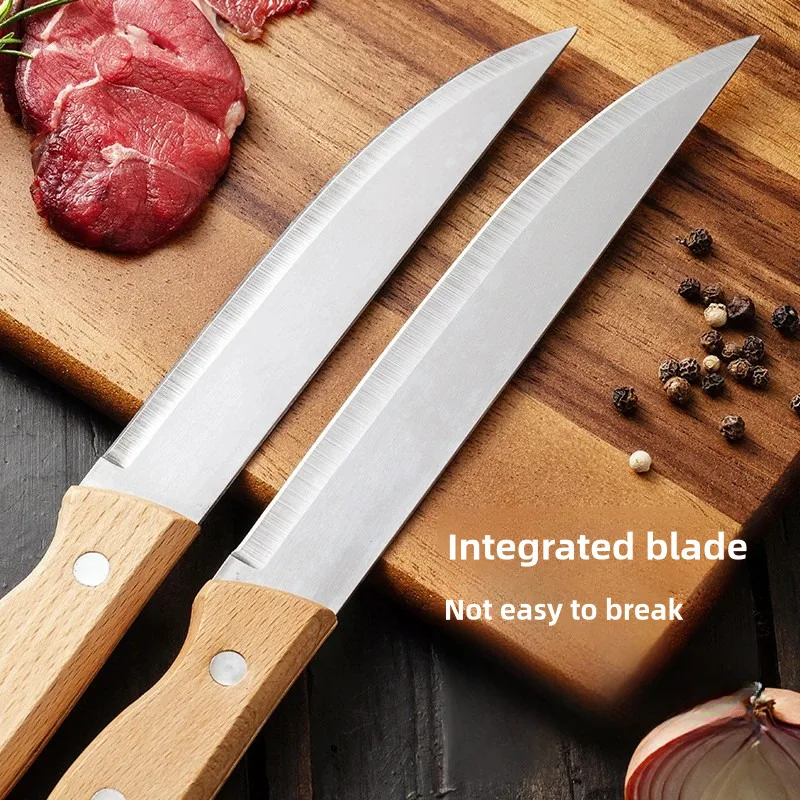 Cooking Knife Kitchen Supplies Wooden Handle Kitchen Fruit Knife Chef Knives Meat Cleaver Boning Knife Vegetable Knife