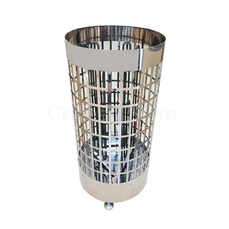 Stufa elettrica per sauna a vapore secco con controller esterno ultrasottile in acciaio inossidabile da 6KW per sauna