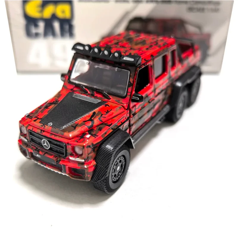 EraCar 1:64 Scale G63 Alloy 6-Wheel Pickup Truck Model Multiple Style Options Unique Gift Desktop Decoration Hobby & Toys