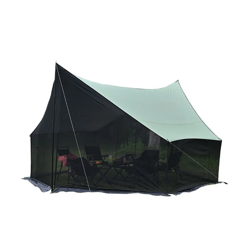 

Canopy anti-mosquito mesh wrap integrated vinyl full shading sunshade canopy mesh cover connected to summer