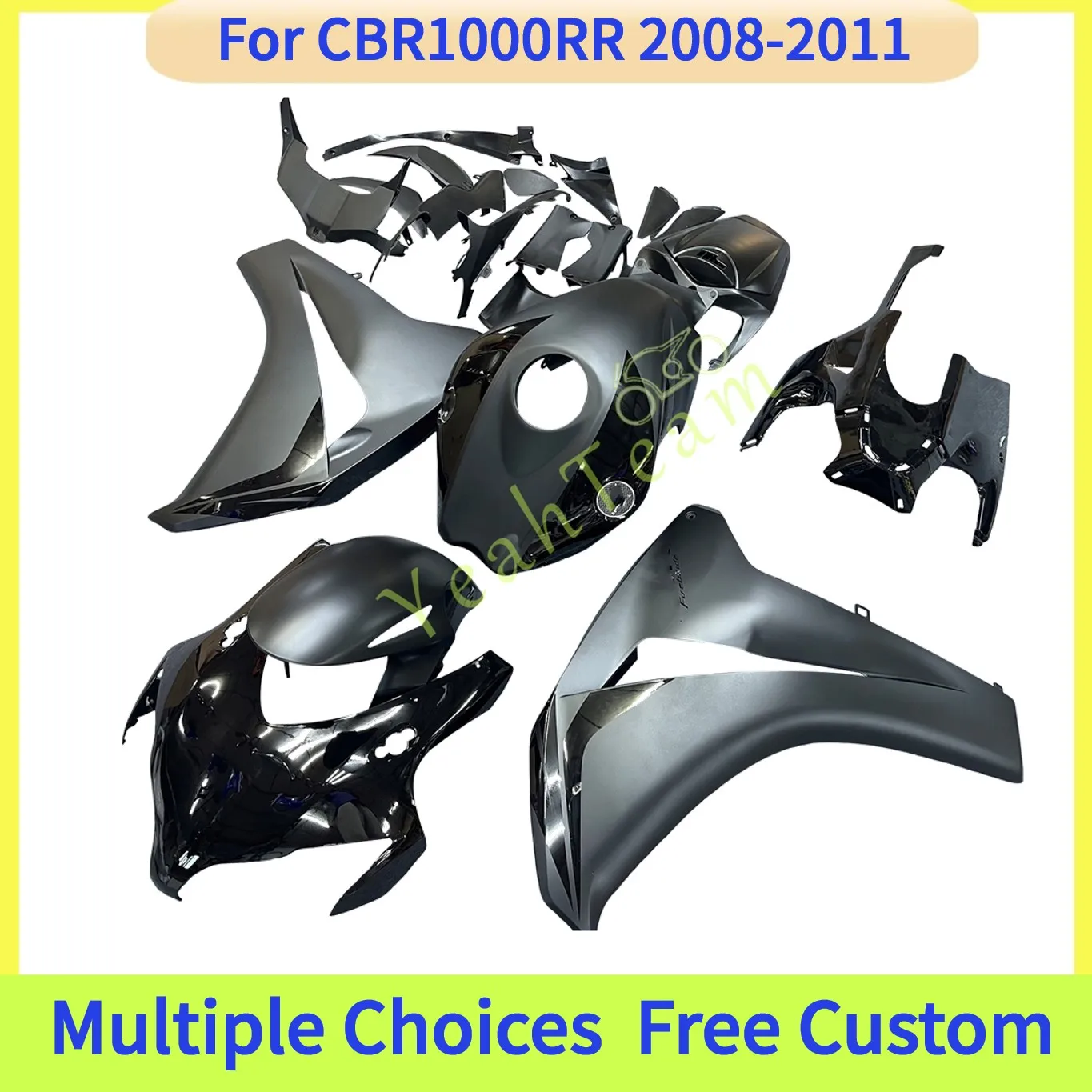 

Fairing kit fit For HONDA CBR1000RR 2008 2009 2010 2011 CBR 1000RR | Injection Molded ABS Plastic | 100% Fit