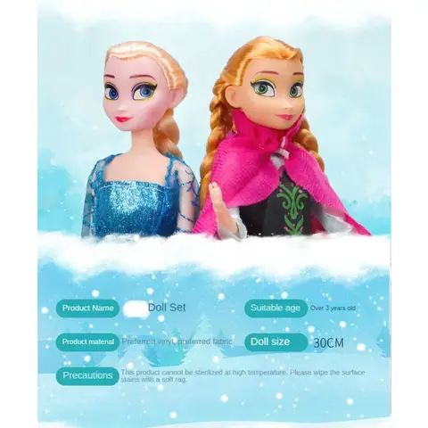 Disney Frost 2 Elsa Anna Figur Prinsessa Dockleksaker Snödrottning Pojkar Flickor Leksaker Elsa Dockor Kläder till Dockor 12 best sales Elsa-docka - №9
