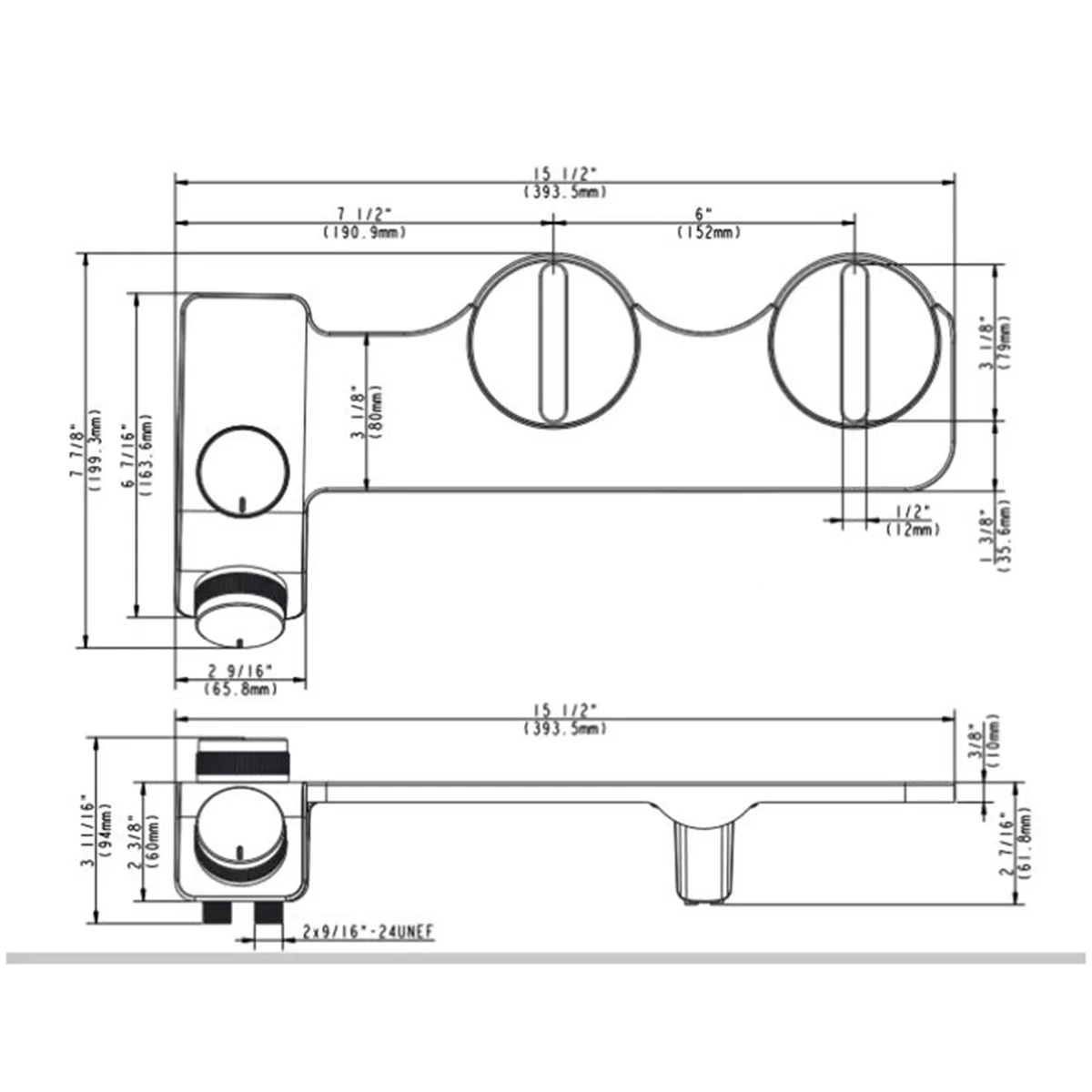 AD41-رذاذ مزدوج ساخن وبارد متعدد الوظائف، تركيب بسيط، بيديت بدون كهرباء، مقعد مرحاض ذكي