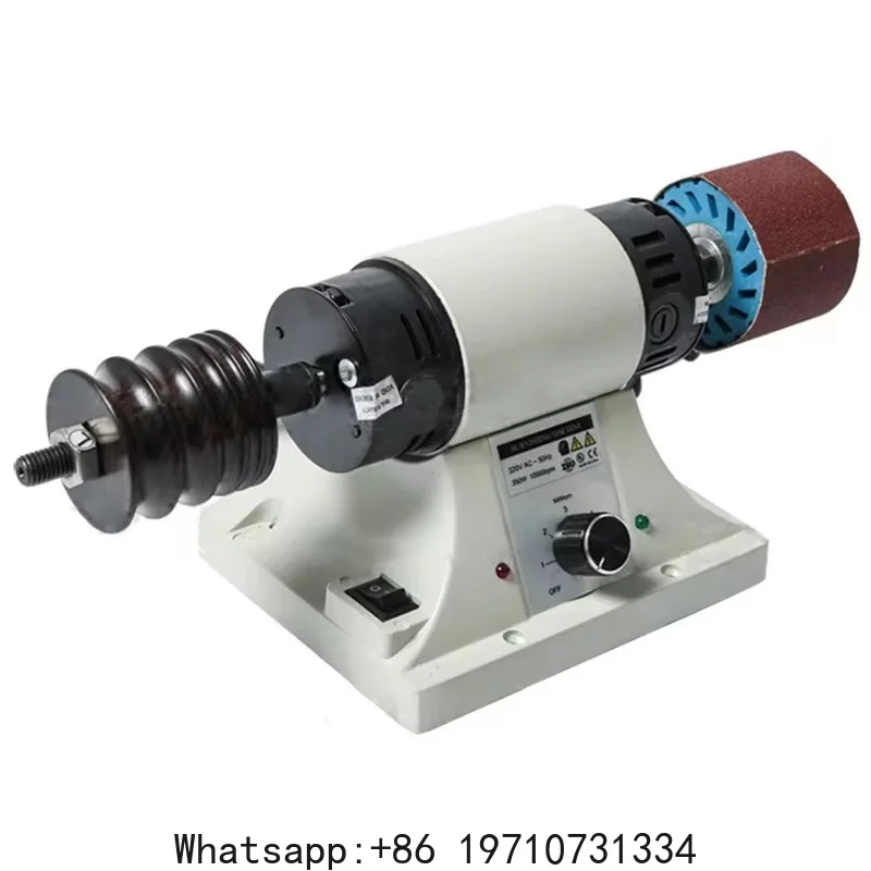 

220V Leather Polishing Burnishing Machine Mini Desktop Leather Edge Grinding Machine Polishing Tools Side Polisher