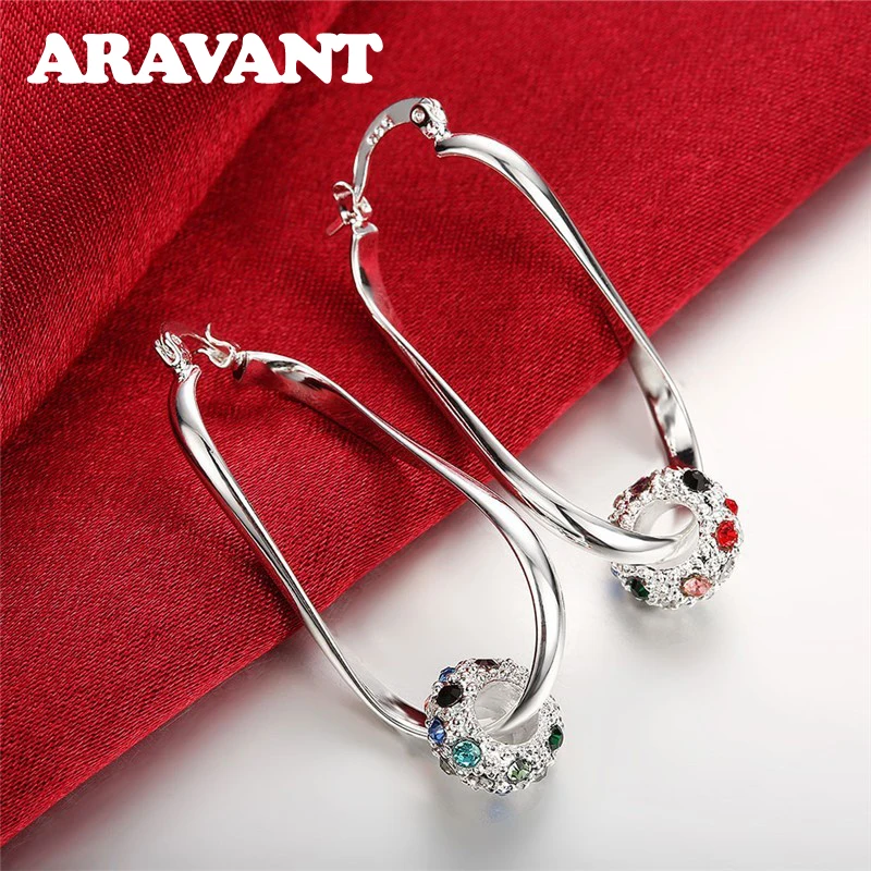 

925 Silver Bead Drop Earring For Women Fashion Jewelry