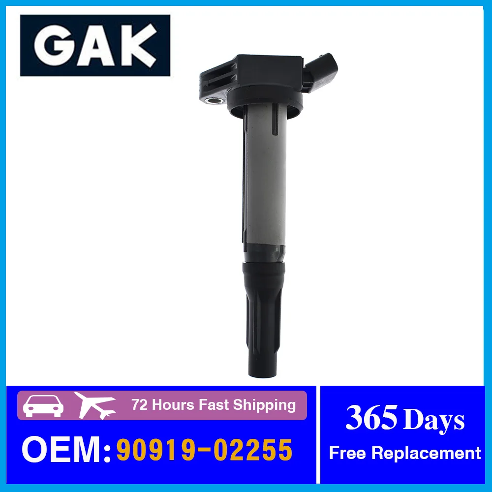 

GAK 90919-02255 9091902255 Ignition Coil For Lexus ES350 RX350 RX450h, Toyota Avalon Camry Highlander Rav4 Sienna Venza