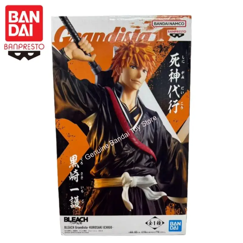 

In Stock 100% Original Bandai Banpresto Bleach Grandista Kurosaki Ichigo Anime Figure Model Collector Toys Doll Gift