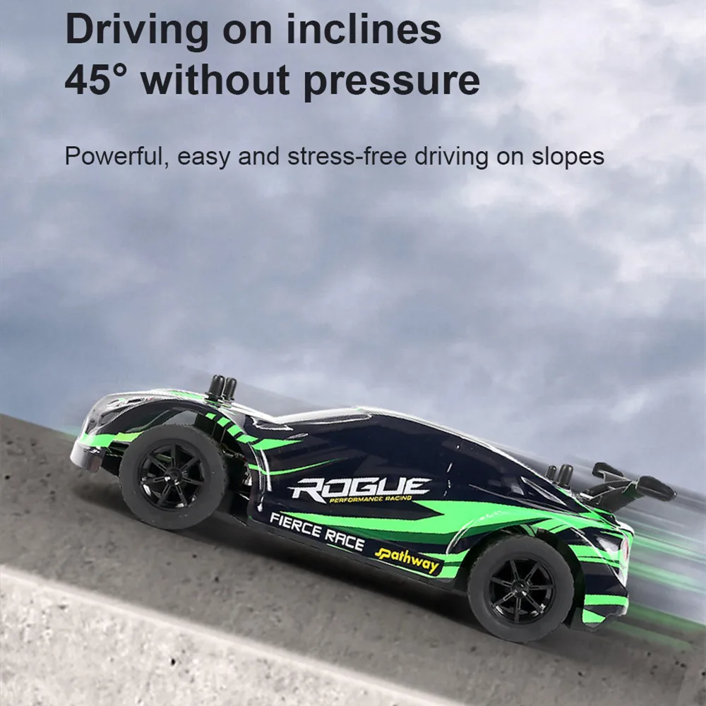 2.4GHz RC Car GTR Spray Light Toy Radio Remote Control Racing Buggy 4WD Drift Climb Off-road Gift Model Vehicle For Kids Gifts