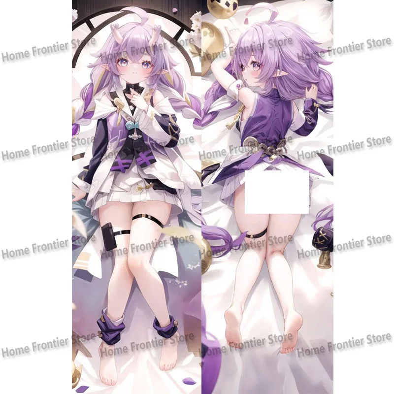 

New Pattern Anime Honkai: Star Rail Bailu Dakimakura Hugging Body Decor Soft Cover Throw Pillowcase 2-Side Print