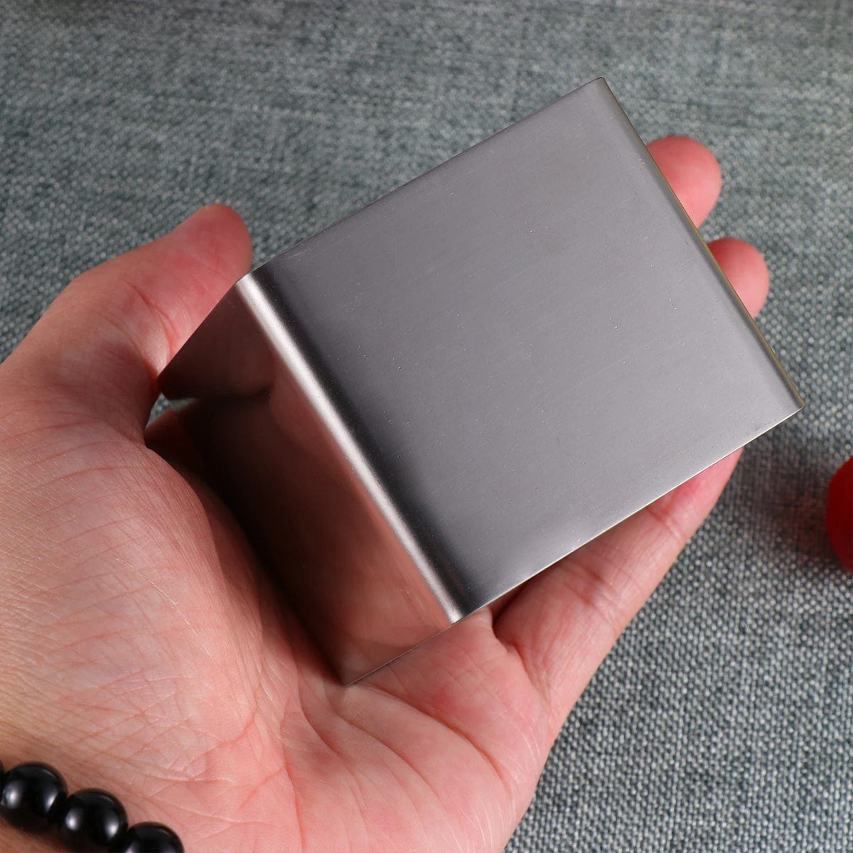 

3 Inch Square Stainless Steel Cake Ring Smooth Surface Easy Release Mousse Mold for DIY Baking Pastry Dessert Tool